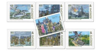 D-Day Set of 7 Postcards